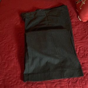 Black/white pin striped dress slacks